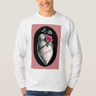 Camiseta Título: "Cadenas de corazón: Abrazando el corazón