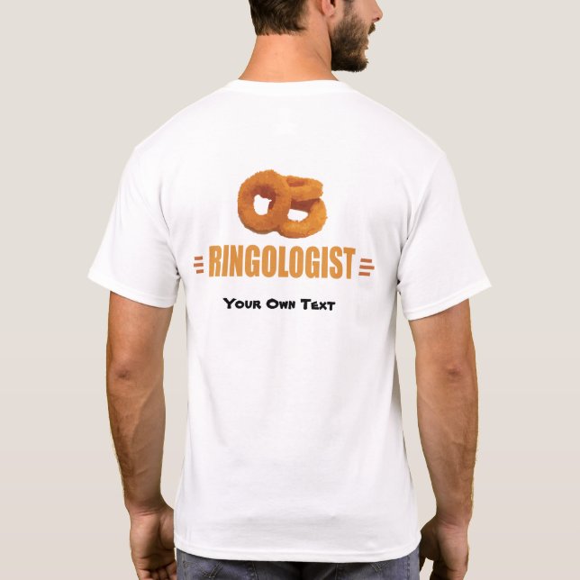 Camiseta Título de anillo de cebolla humorístico (Reverso)