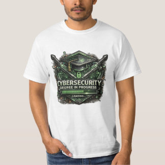 Camiseta Título de Ciberseguridad en Curso Cargando Todavía