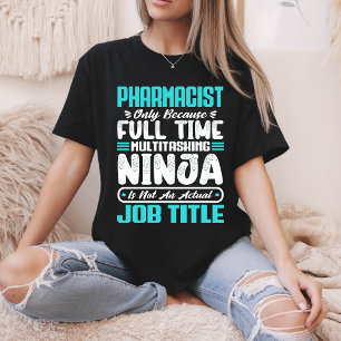 Camiseta Título de Farmacéutico Profesión Habilidades de Fa