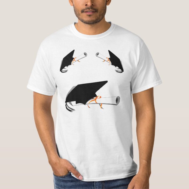 Camiseta Título de graduación con diploma (Anverso)