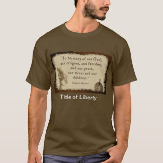 Camiseta Título de la Liber-camiseta