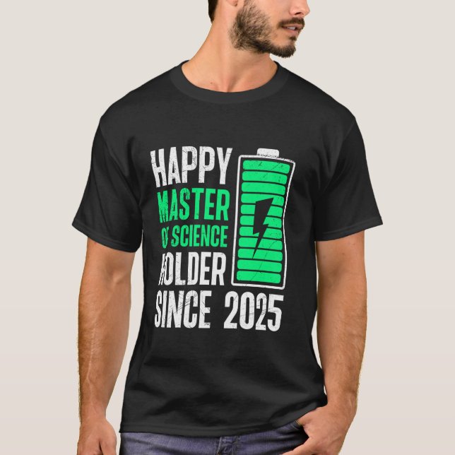 Camiseta Título de Máster FELIZ TITULAR DE MÁSTER EN CIENCI (Anverso)