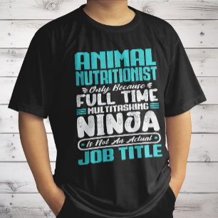 Camiseta Título de nutricionista animal Profesión Habilidad