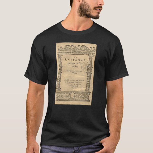 Camiseta Título de Os Lusíadas - 1572 ed (Anverso)