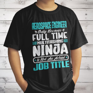 Camiseta Título de profesión de ingeniero aeroespacial Habi