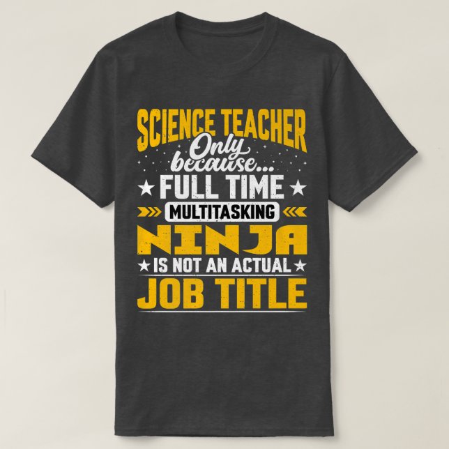 Camiseta Título de profesor de ciencias - Funny Science Pro (Diseño del anverso)