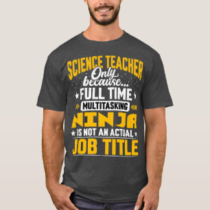 Camiseta Título de profesor de ciencias - Funny Science Pro