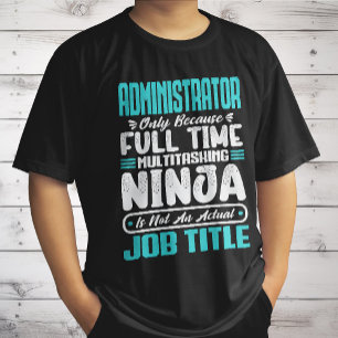 Camiseta Título de trabajo de administrador profesión habil