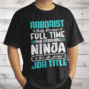 Camiseta Título de trabajo de arborista Profesión Regalo de