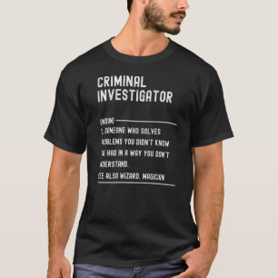Camiseta Título de trabajo de definición de investigador cr