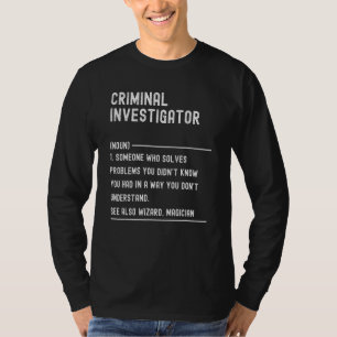 Camiseta Título de trabajo de definición de investigador cr