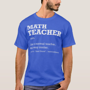 Camiseta Título de trabajo de definición de matemáticas de 