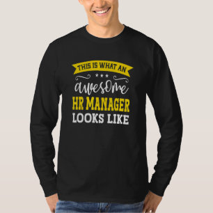 Camiseta Título de trabajo de gerente de RRHH Empleado dive