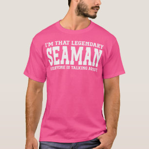 Camiseta Título de trabajo de marinero empleado divertido p