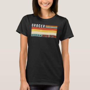 Camiseta Título de trabajo de tendero Profesión Trabajador 