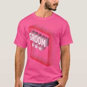 Camiseta Título de trabajo del novio Agradecimiento Retro