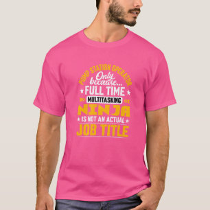 Camiseta Título de trabajo del operador de la estación de l