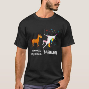 Camiseta Título de trabajo divertido de Bartender de Unicor