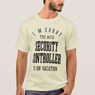 Camiseta Título de trabajo divertido del controlador de seg