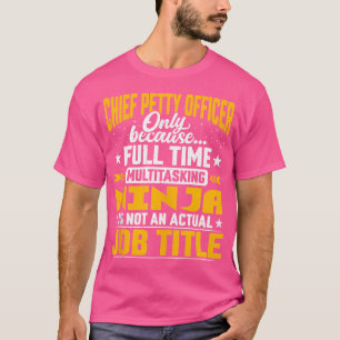 Camiseta Título de trabajo divertido del suboficial jefe