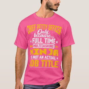 Camiseta Título de trabajo divertido oficial jefe de la mar