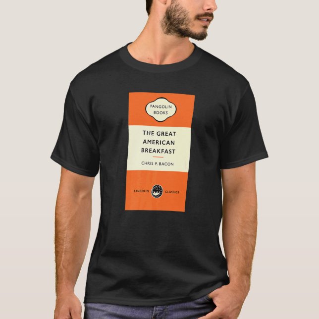 Camiseta Título del libro El gran desayuno americano Chris  (Anverso)