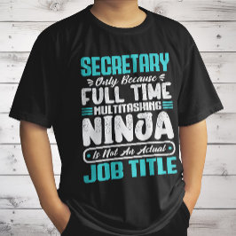 Camiseta Título del puesto de secretario profesión habilida