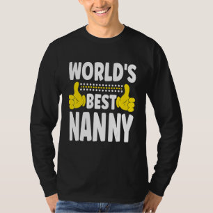 Camiseta Título del trabajo de niñera del mundo Profesión