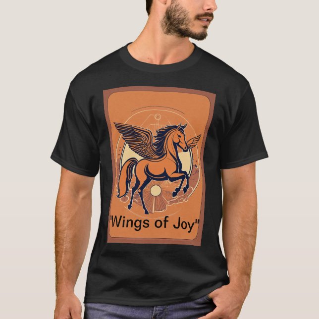 Camiseta Título: "Majestic Stallion Silhouette Tshirt (Anverso)