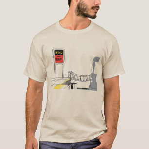 Camiseta Título: Mind the Gap - Surreal London Train Art