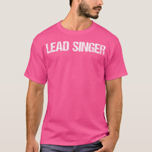 Camiseta Título Simple Cantante Principal