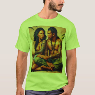 Camiseta Título: "Tinta etérea: Tatuaje artístico Diseño T-