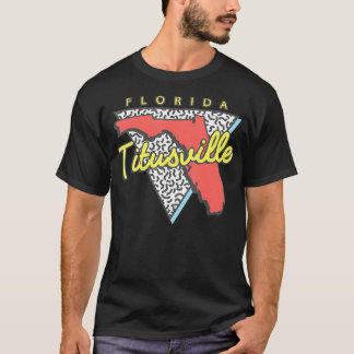 Camiseta Titusville Florida Retro Triángulo FL City 