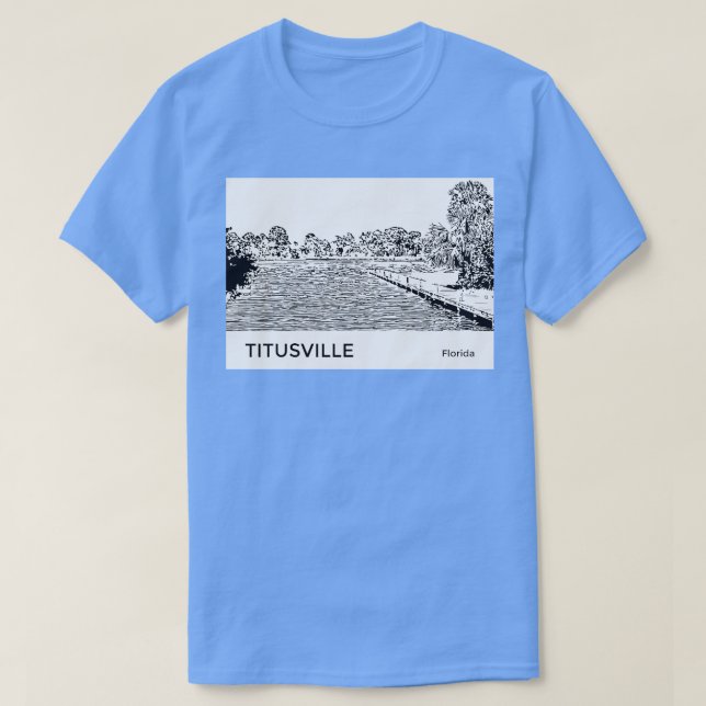 Camiseta Titusville Florida TShirt (Diseño del anverso)