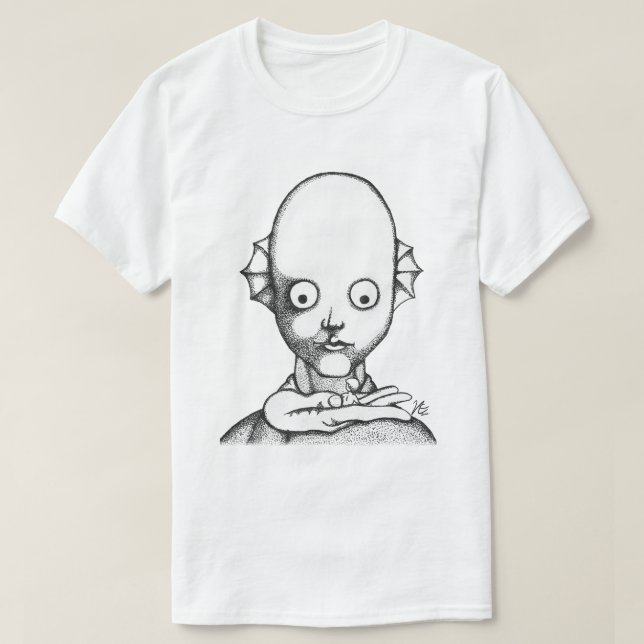 Camiseta Tiwa, Boceto del Planeta Fantástico (Diseño del anverso)