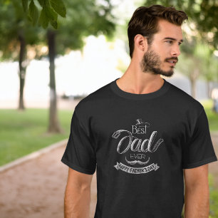 Camiseta Tiza Carta Mejor Papá del Mundo Día del Padre