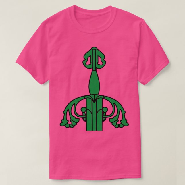 Camiseta Tizona Sword Garnish Green T (Diseño del anverso)