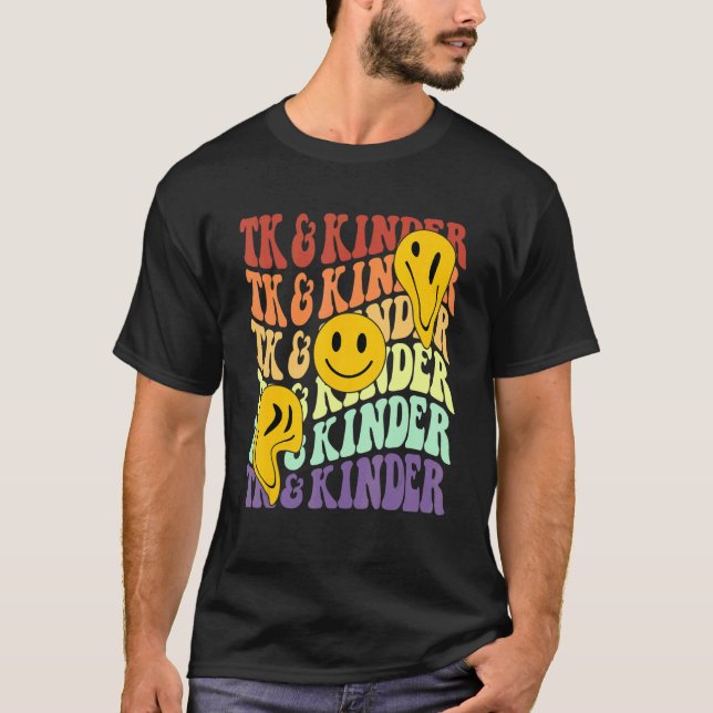 Camiseta TK and Kinder retro smile face Back To School kind (Anverso)