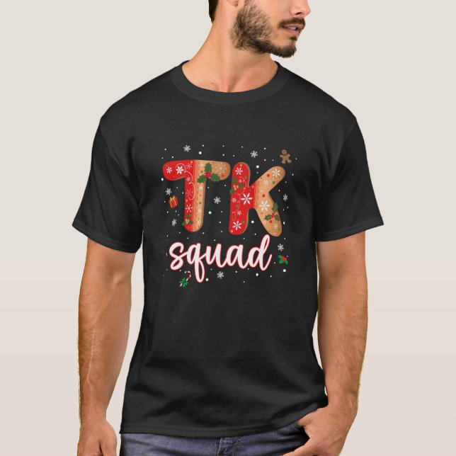 Camiseta TK Candy Cane Crew Funny Navidades TK Squad Teache (Anverso)