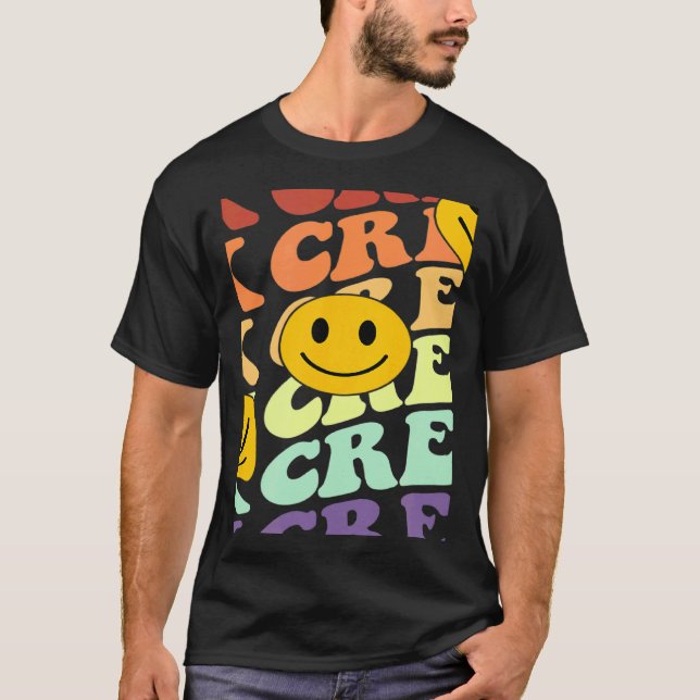 Camiseta Tk crew squad retro smile face Back To School kind (Anverso)