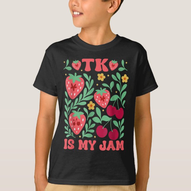 Camiseta Tk Es Mi Jam Strawberry Cherry Transition Kinder (Anverso)
