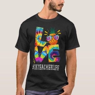 Camiseta Tk Teacher Love Pineapple Summer Off Due Tye