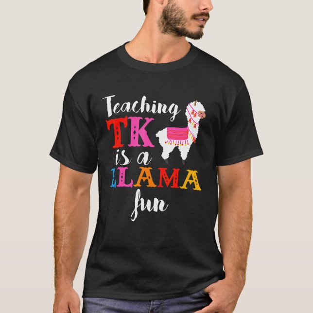 Camiseta TK Teacher Transitional Kindergarten Llama (Anverso)