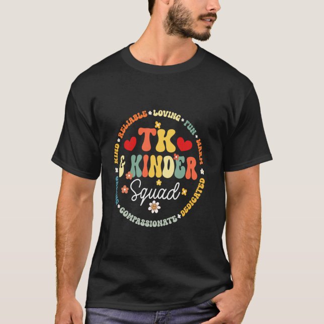Camiseta TK Y Kinder Squad Transitorio De Niños Teac (Anverso)