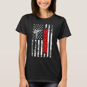 Camiseta TKD US Bandera Americana Deportes Taekwondo Patrió