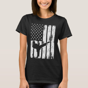 Camiseta TKD US Bandera Americana Vintage Deportes Patrióti