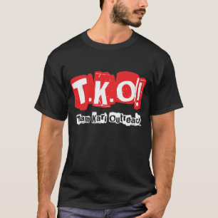 Camiseta TKO: Viejo negro punky del estilo