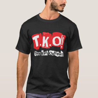 Camiseta TKO:  Viejo negro punky del estilo