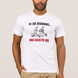 Camiseta TLT en el principio, hombre creó a dios